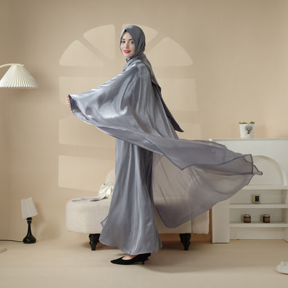 Kaftan Organza Abaya 3-Piece Set - Mariam's collection