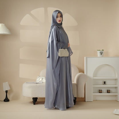 Kaftan Organza Abaya 3-Piece Set - Mariam's collection